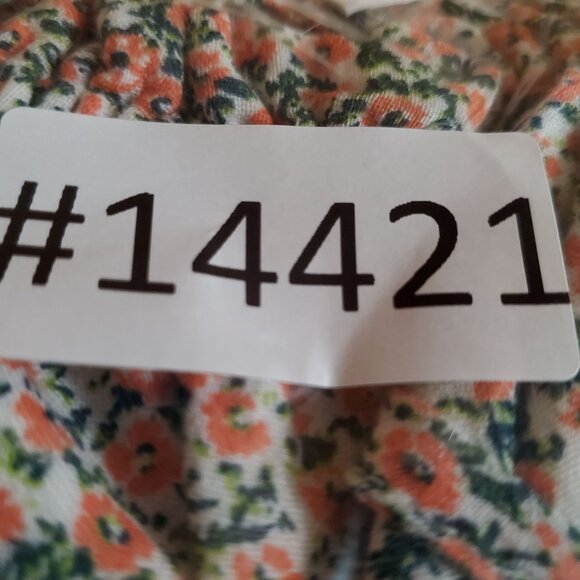 BP Dress Women 3X Multicolor Floral Print Short Sleeve Smocked A-Line Lightweigh - Picture 9 of 9